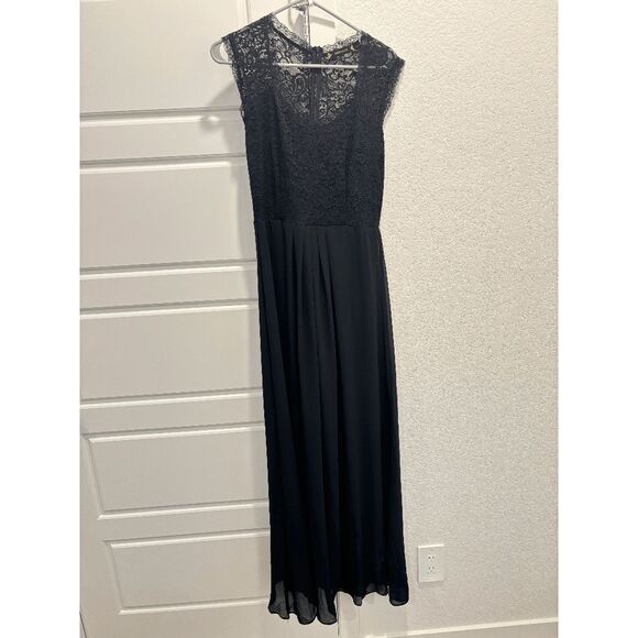 Miusol Women's black Formal Floral Lace Evening Party Maxi Dress size Medium - Picture 2 of 10